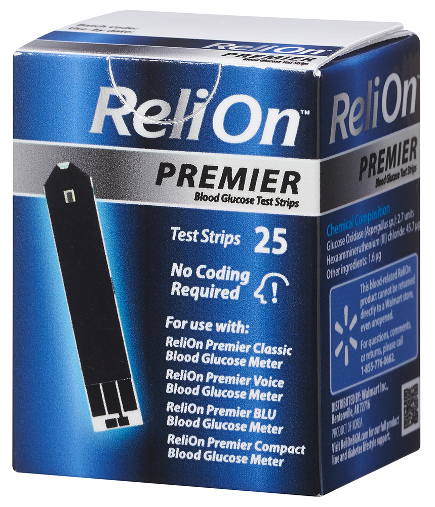 ReliOn Premier BLU Blood Glucose Monitoring System