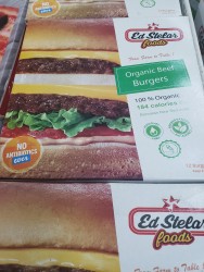 Ed Stelar 100% Organic Burgers