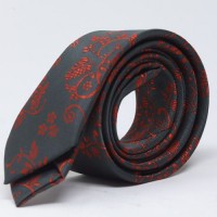 Grey/Red Men's Tie