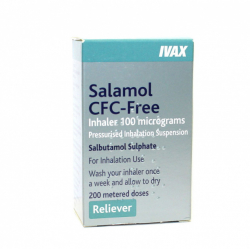 Salbutamol 100µg inhalation - Tube for 200 Doses