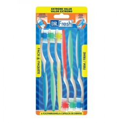 Dr. fresh Toothbrushes - -  6-pack