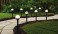 Outdoor Solar Powered LED Path Light with Crackle Glass Lens (6 Pack)
