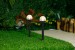 Outdoor Solar Powered LED Path Light with Crackle Glass Lens (6 Pack)