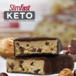 SlimFast Keto Fat Bomb Meal Replacement Bar, Whipped Peanut Butter Chocolate, 5 Count